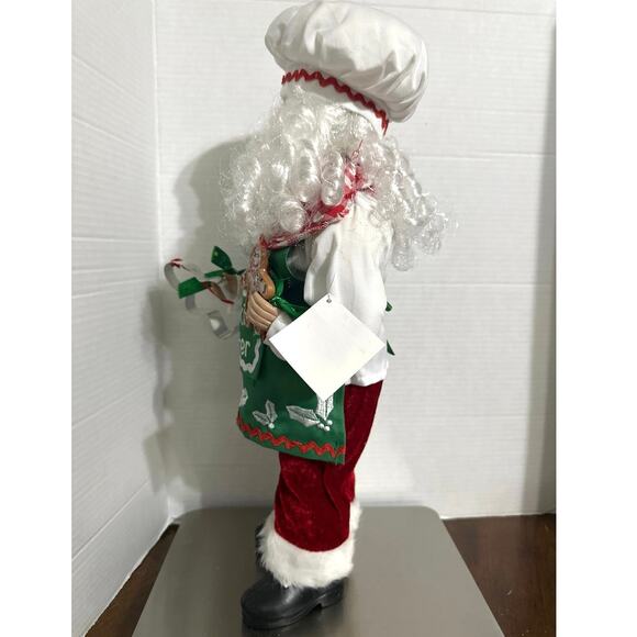 Santa Clause is the official cookie taster! 19” table top holiday decoration NWT - Picture 4 of 6